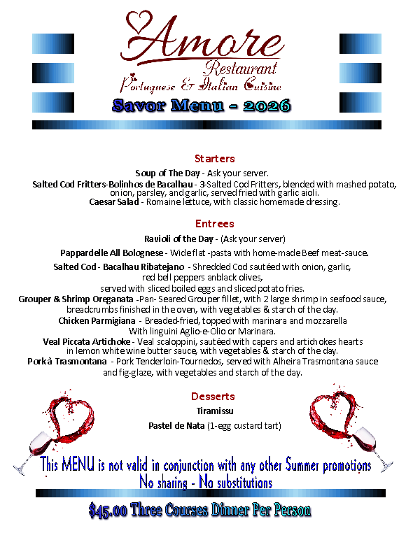 Savor Sarasota Menu-2026